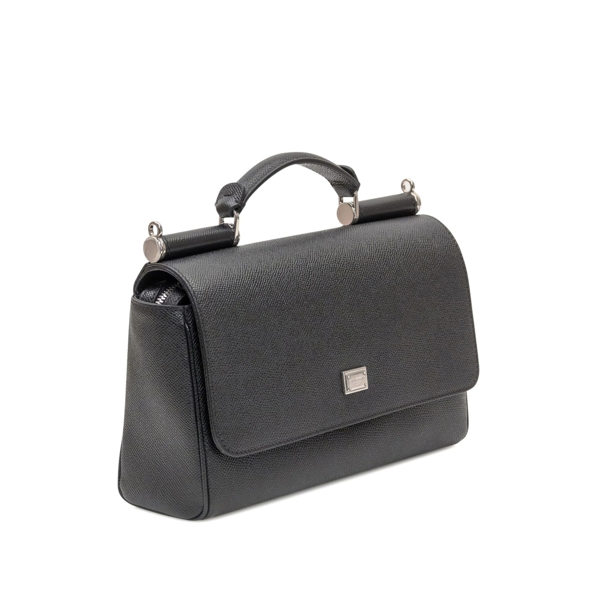 top-handle leather tote bag - Img 3
