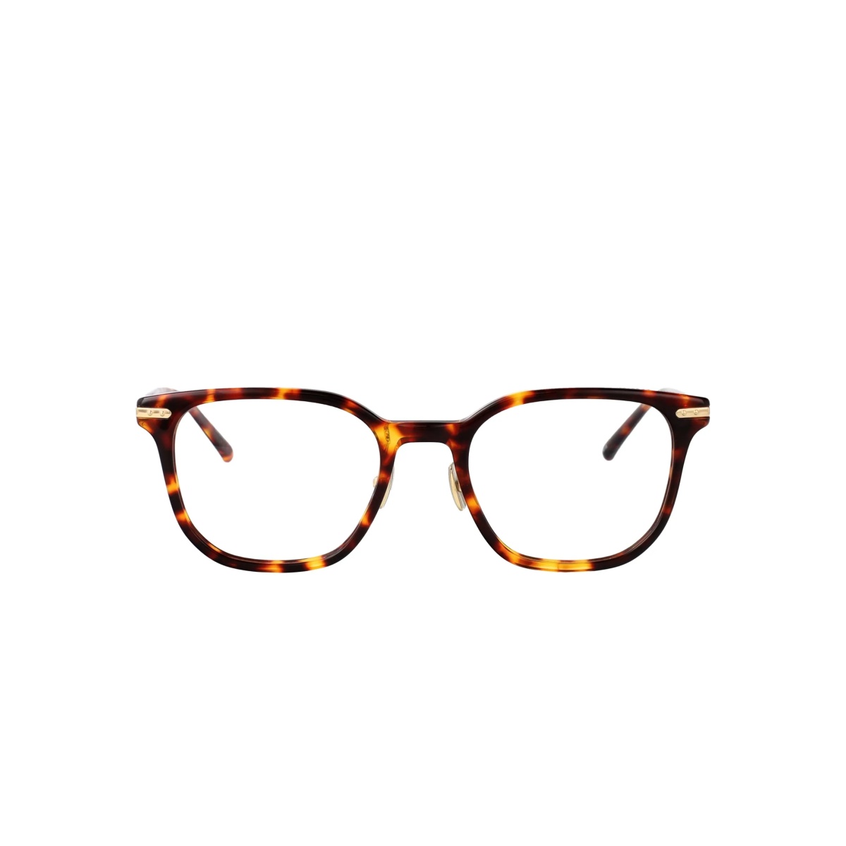 tortoiseshell square-frame glasses