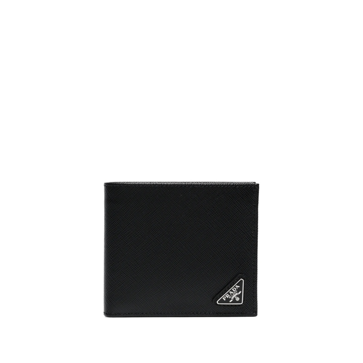 triangle-logo bifold wallet