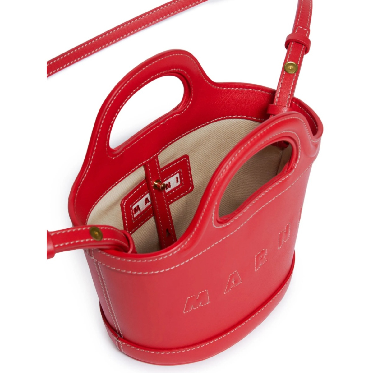 Tropicallia logo-embroidered bucket bag - Img 4
