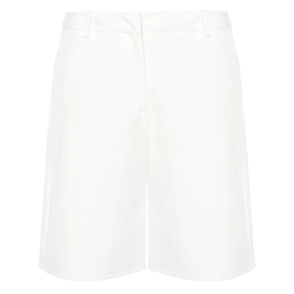 twill knee-lenght shorts