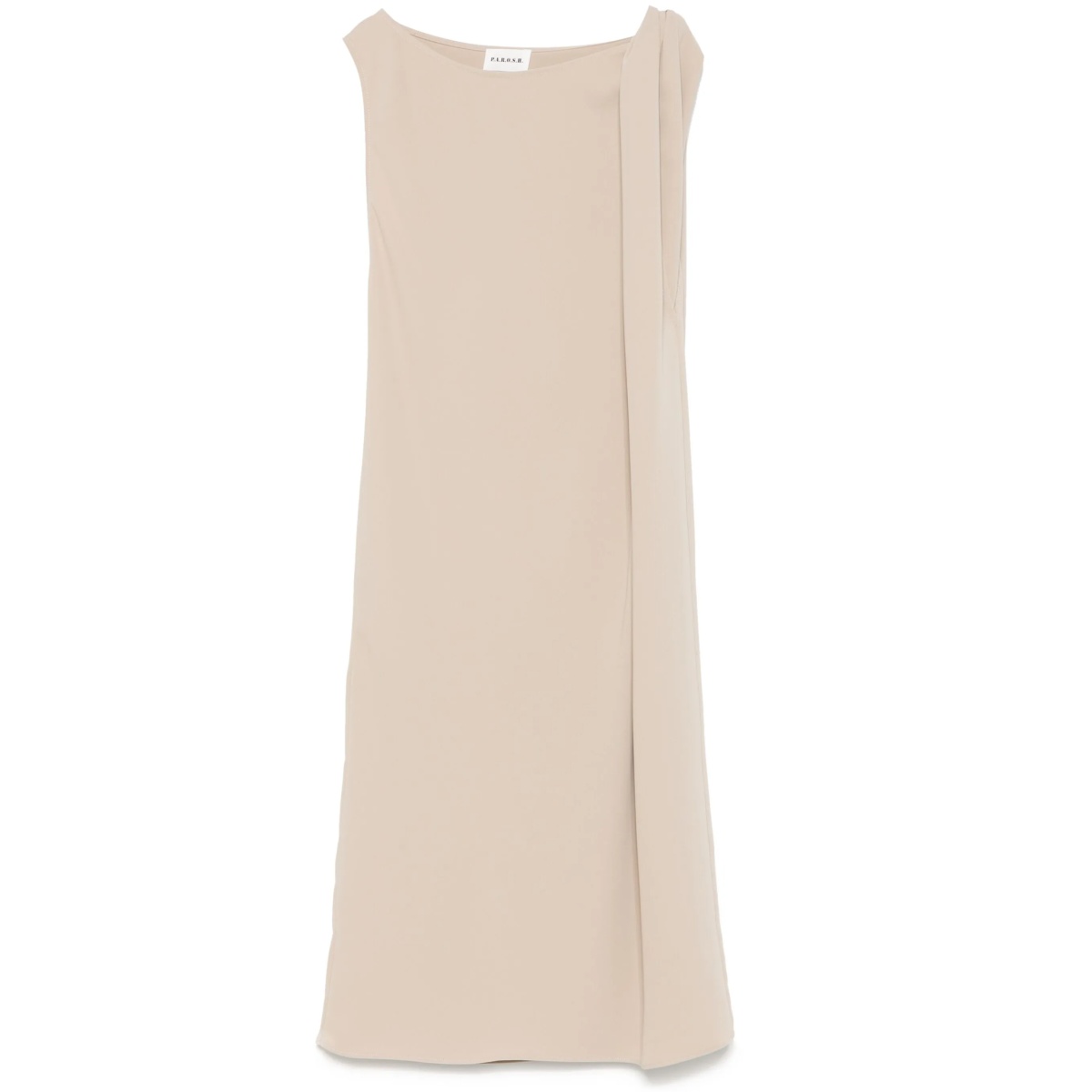 twist-detailing midi dress