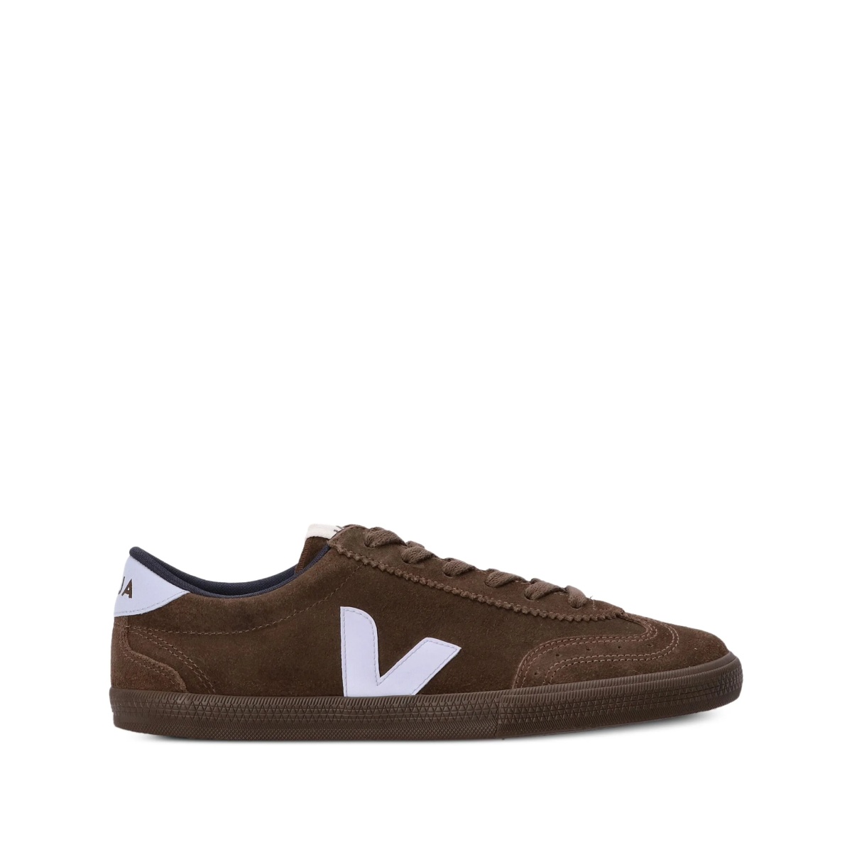 v logo suede sneakers