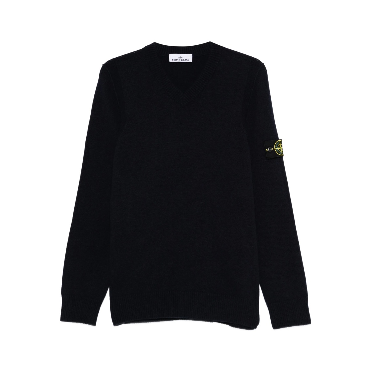 v-neck logo-patch sweater