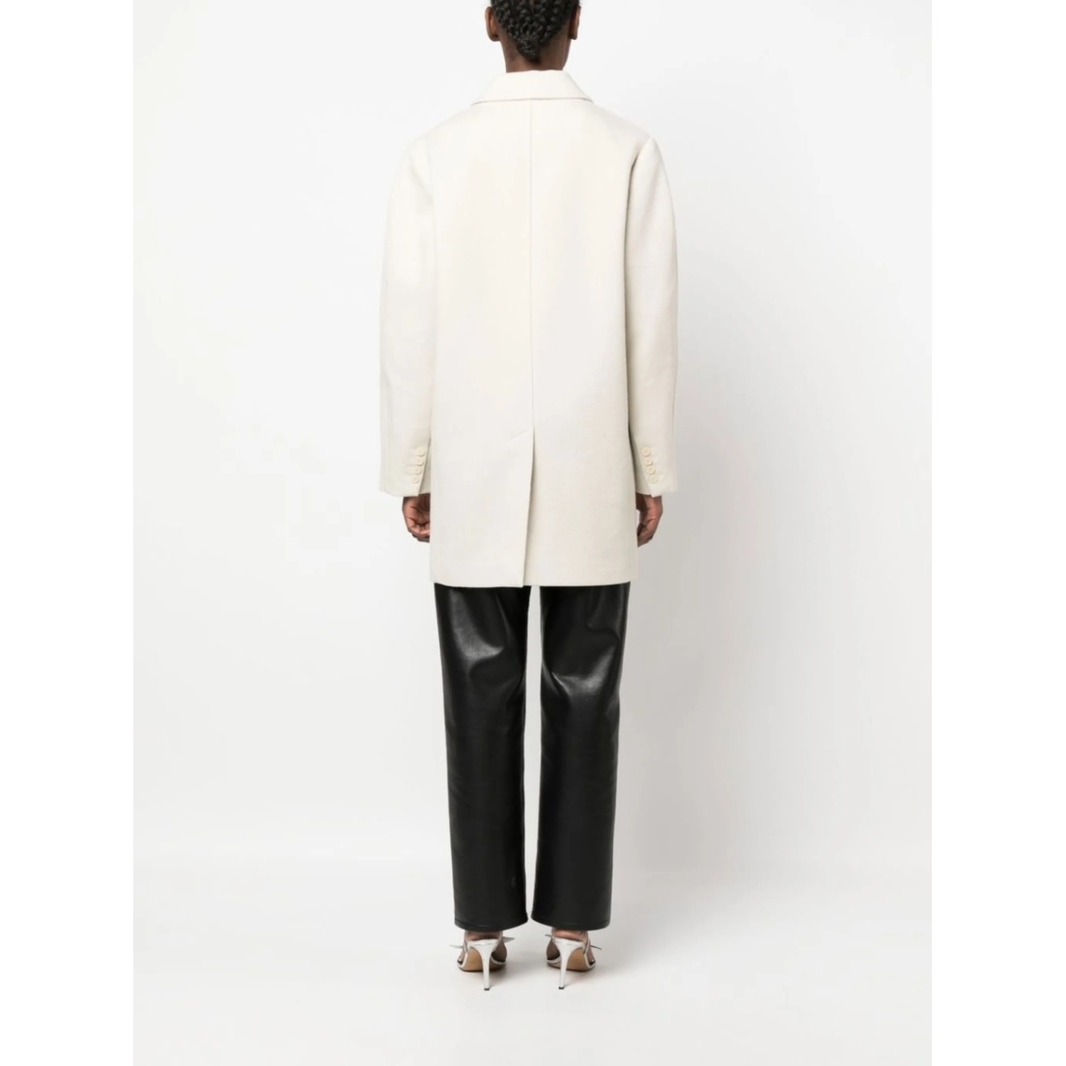 V-neck single-button coat - Img 4
