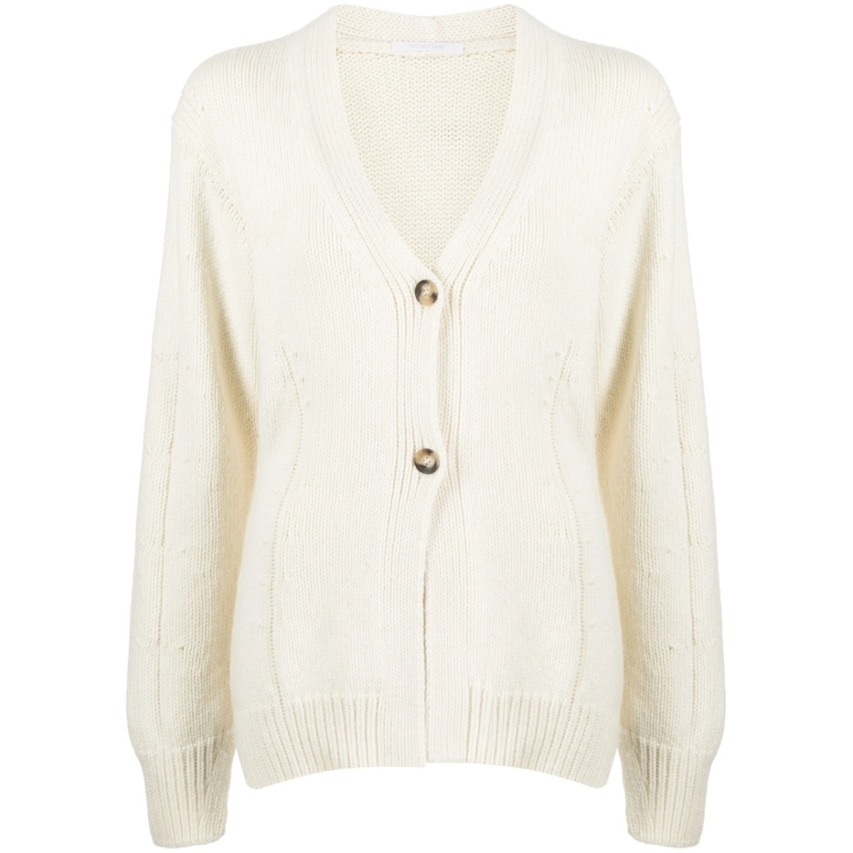 V-neck tailored cardigan