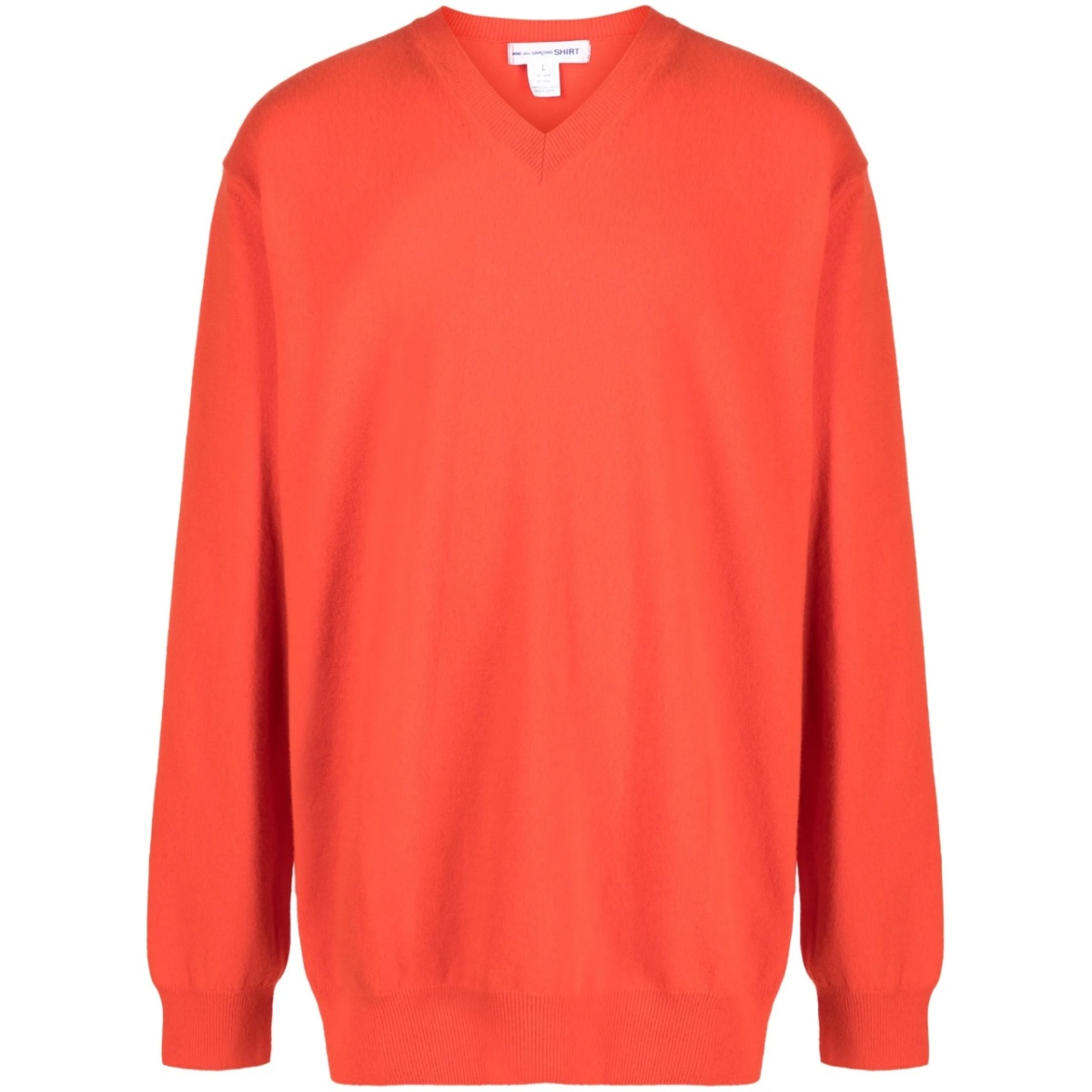 V-neck wool jumper
