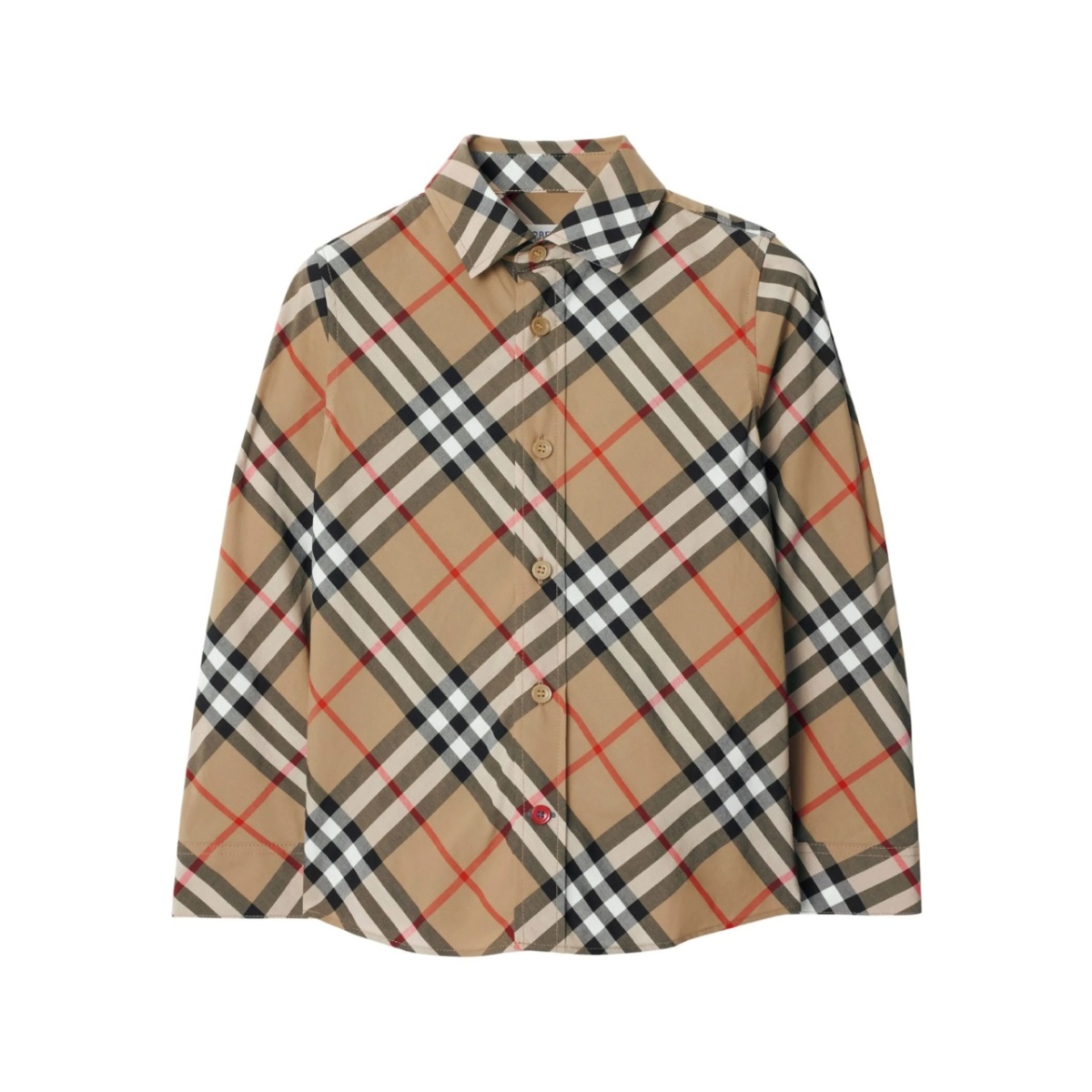 Vintage check-pattern cotton shirt