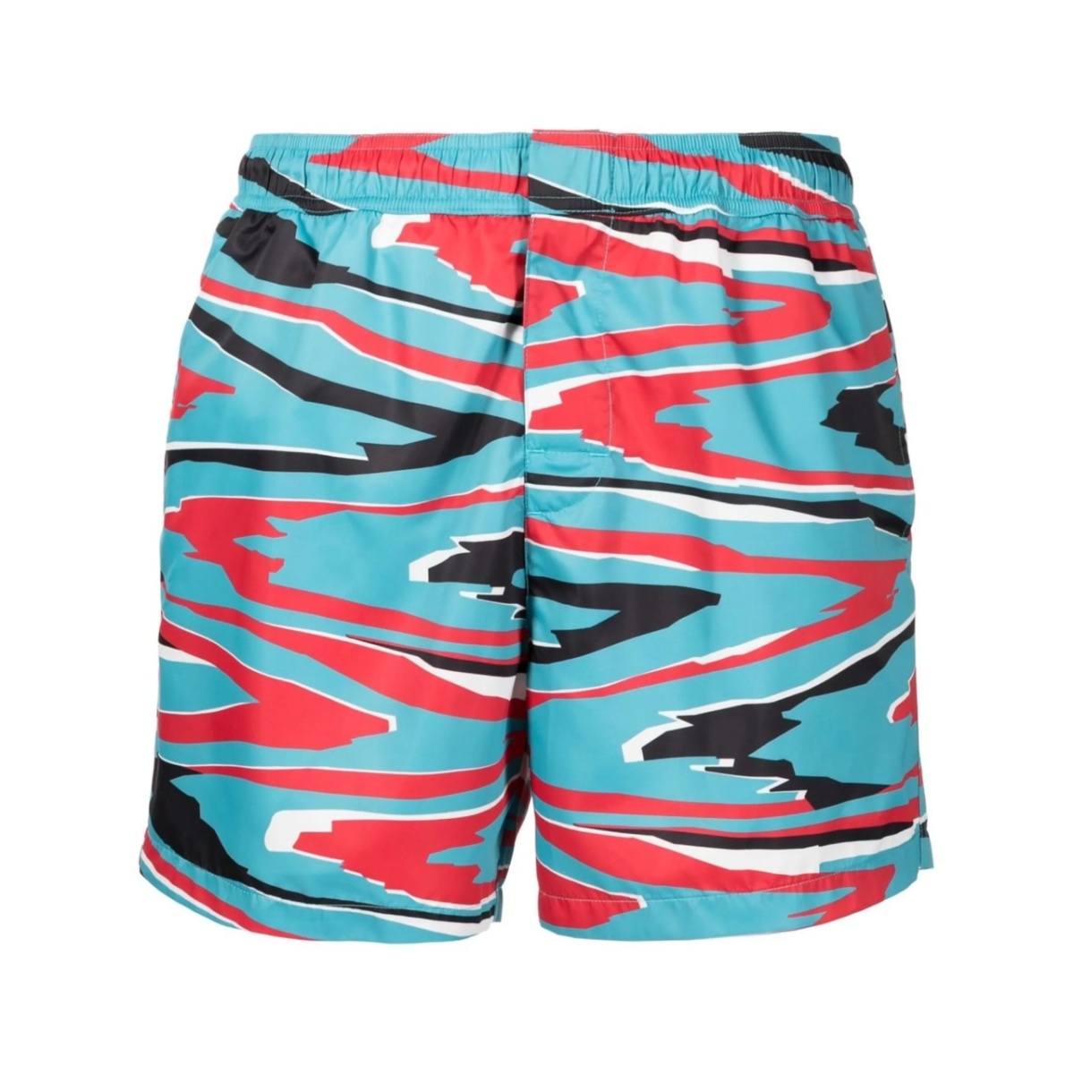 wave-print swim shorts