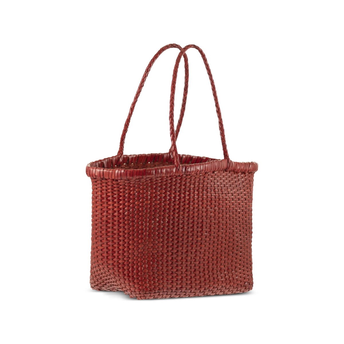 Weave braided-handle leather shoulder bag - Img 3