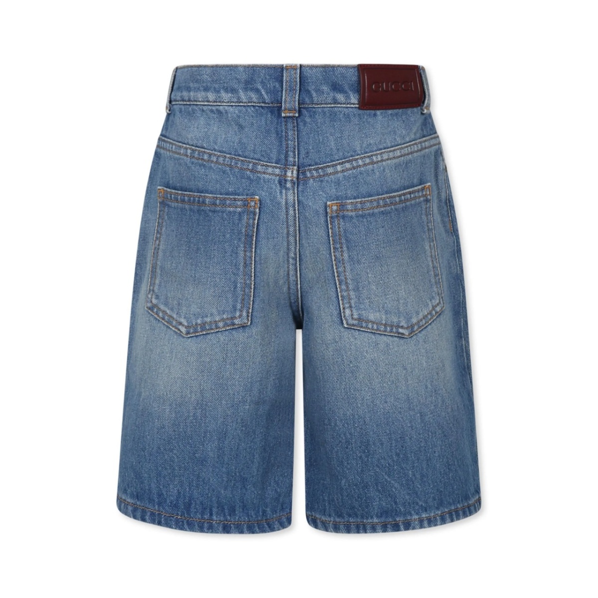 Web-stripe denim shorts - Img 2