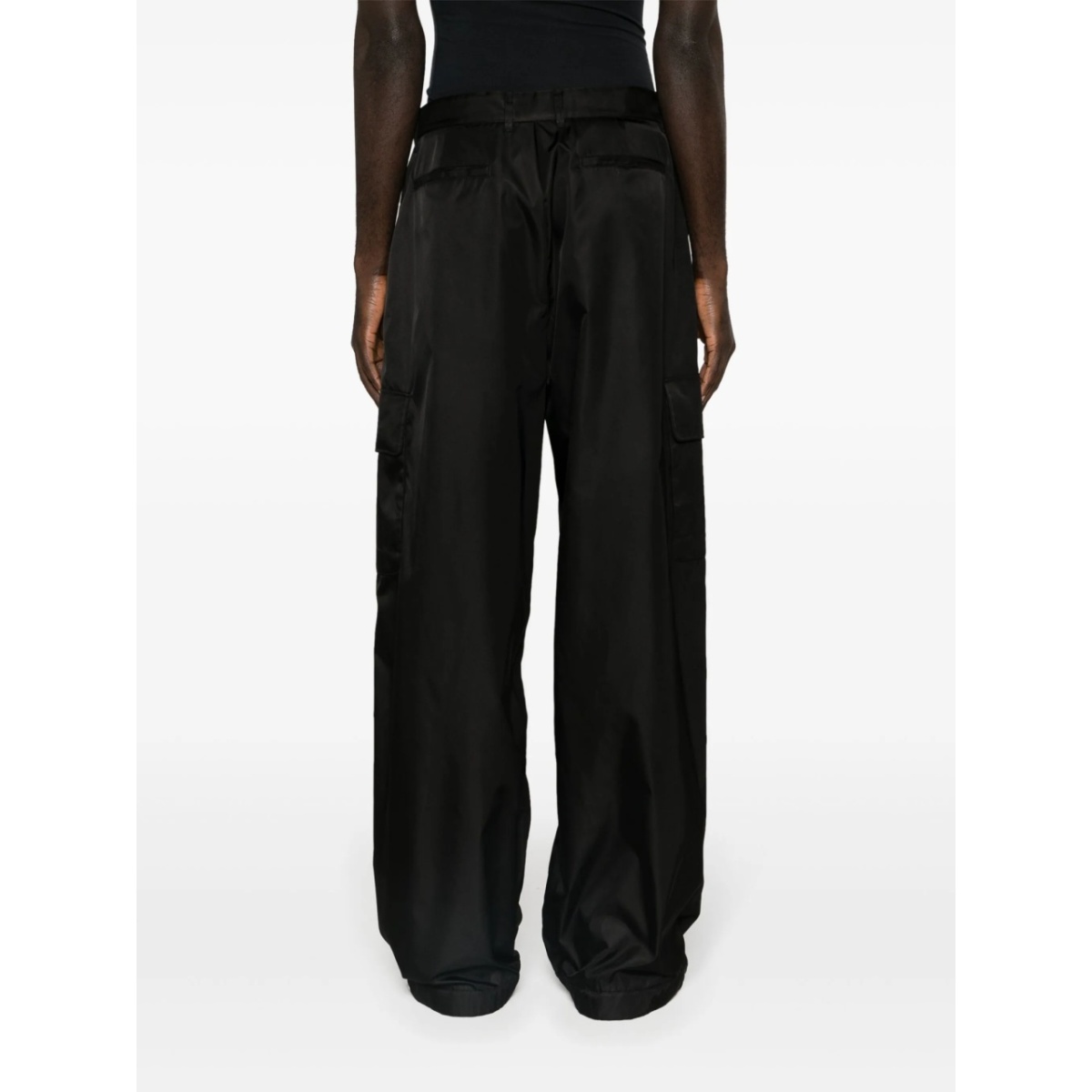 wide-leg cargo trousers - Img 4