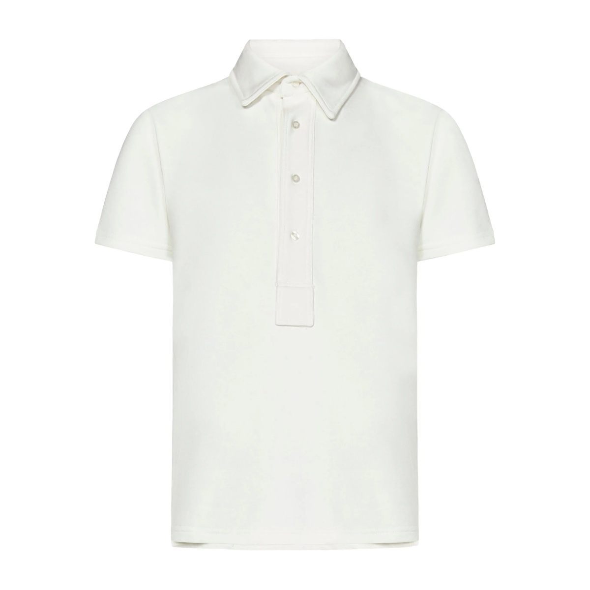 Wimbledon four-button placket polo shirt