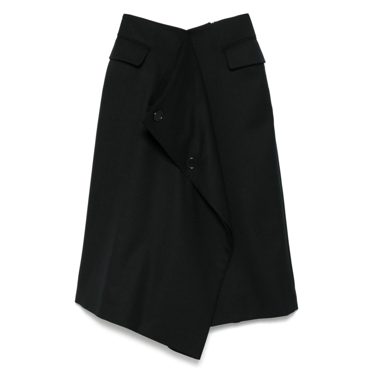 wool midi skirt