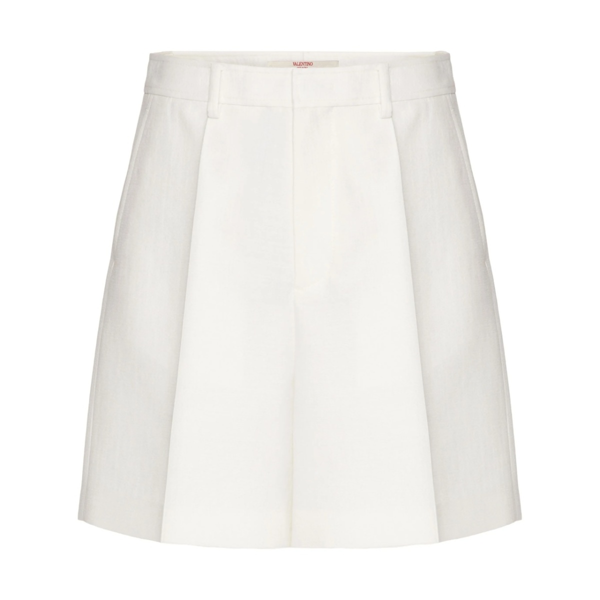 wool-silk bermuda shorts