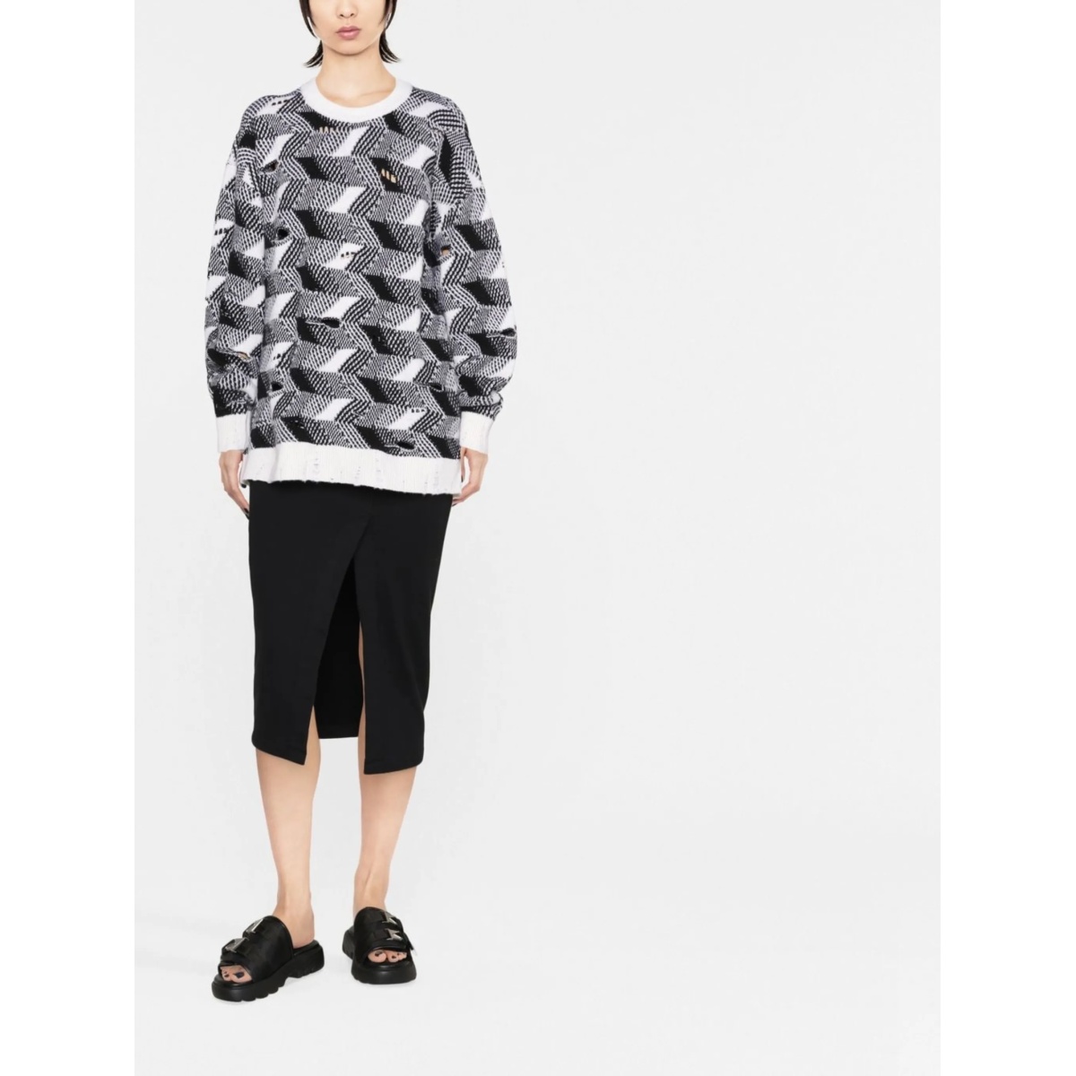woven-knit jumper - Img 2