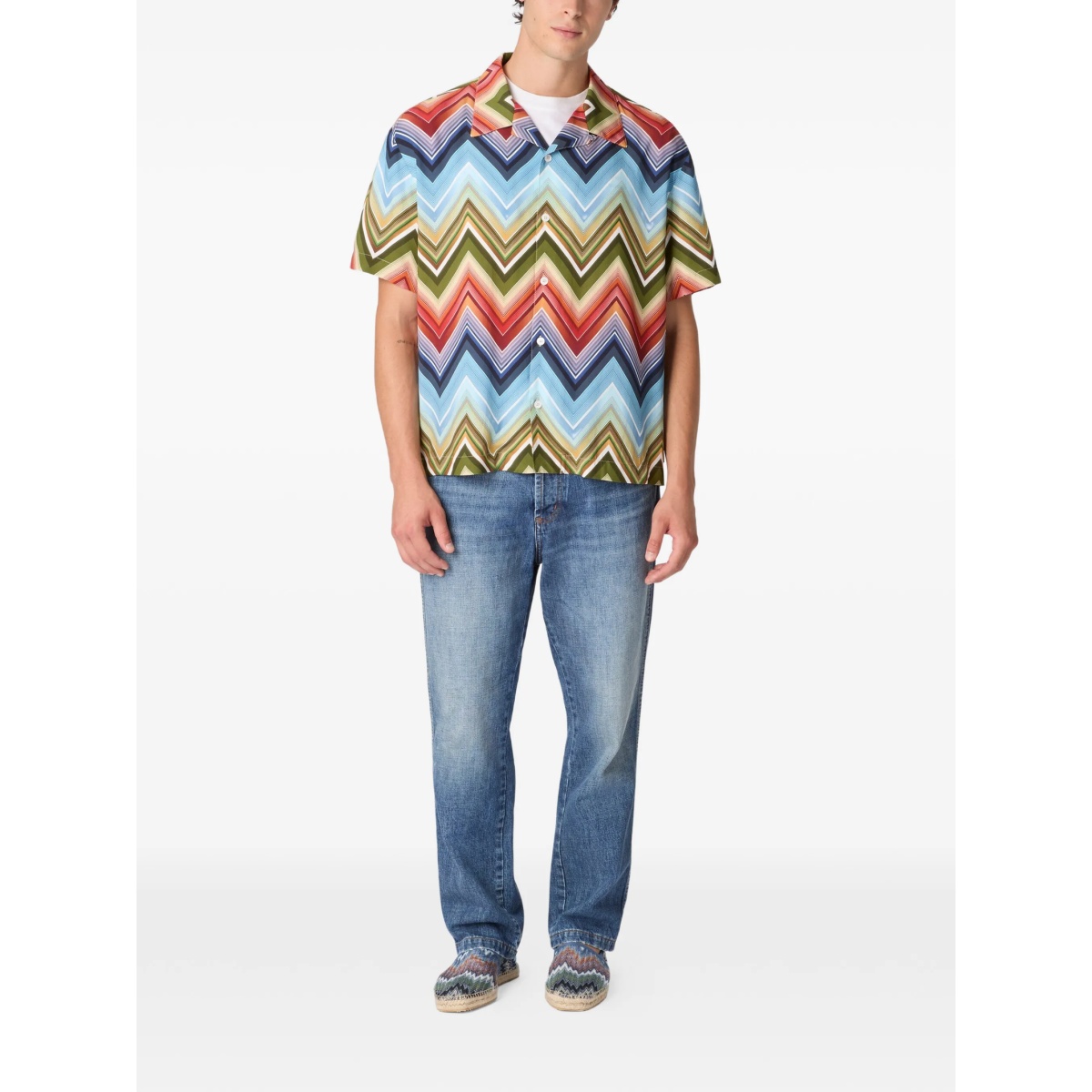 zigzag-pattern shirt - Img 3