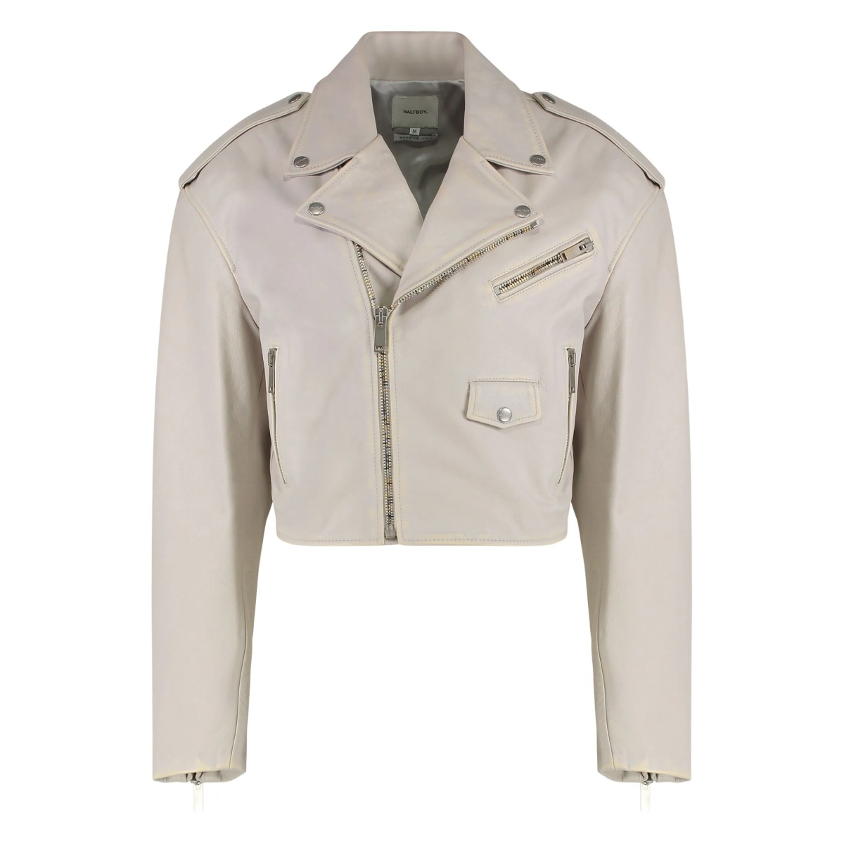 zip-details biker jacket