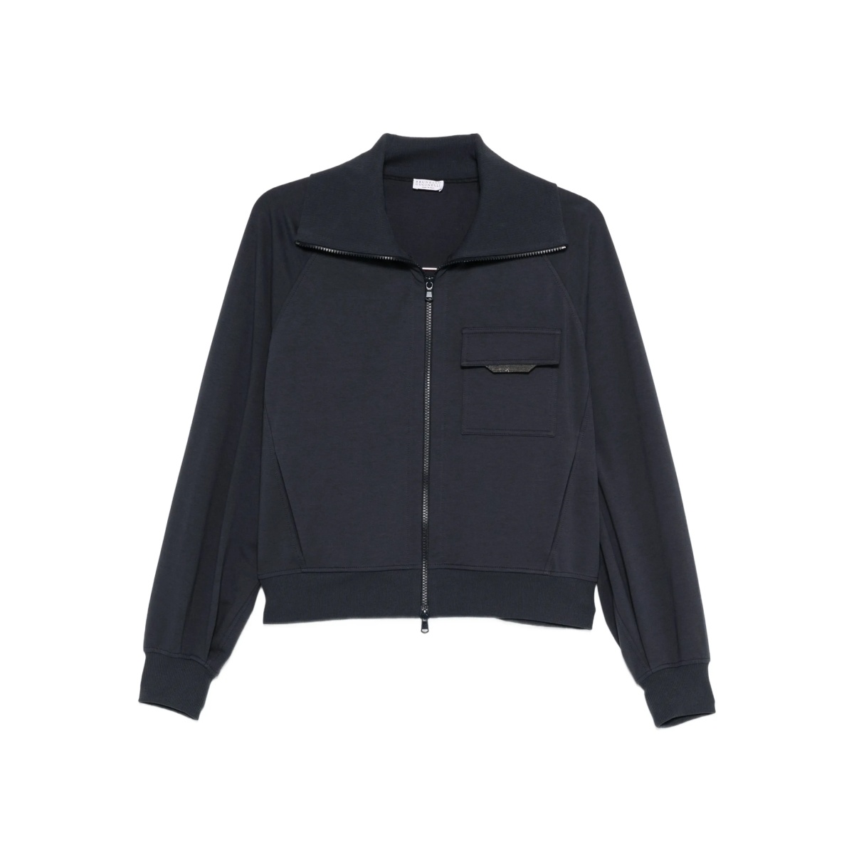 zip-fastening patch-pocket top