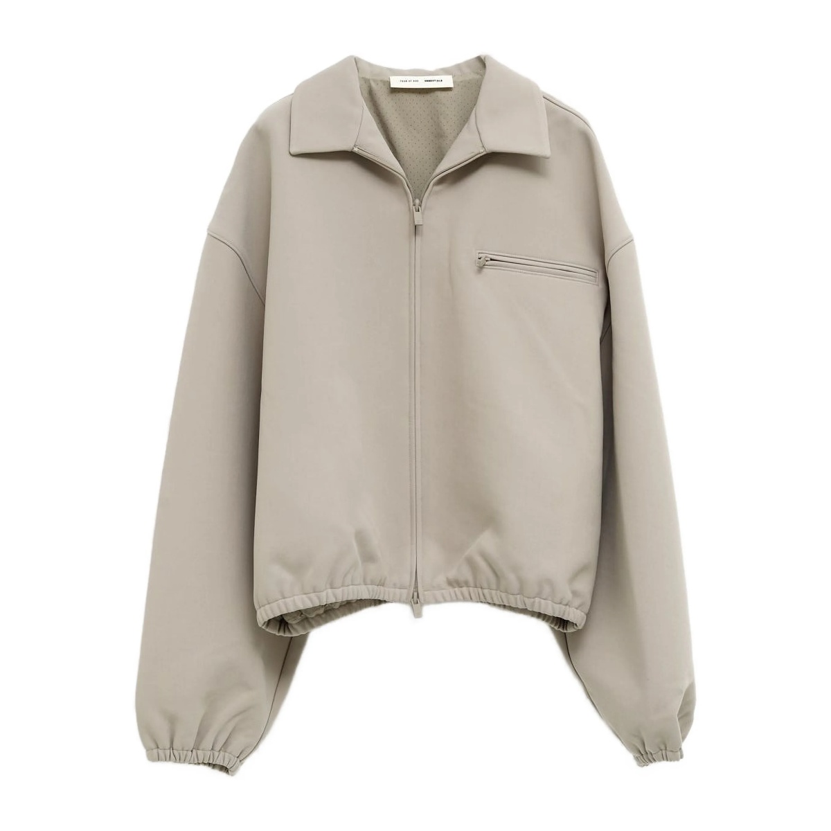 zip-up collared jacket