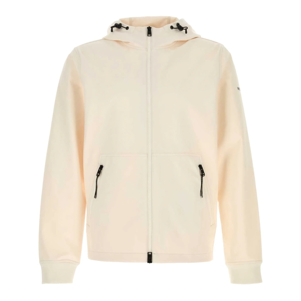 zip-up hooded jacket
