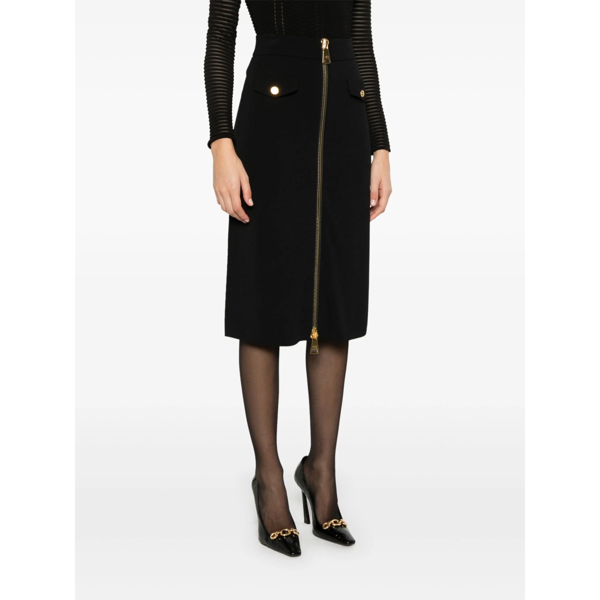zip-up midi skirt - Img 3