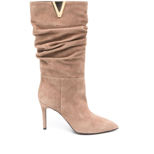 90mm logo-plaque boots