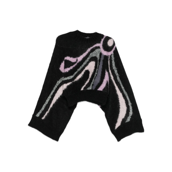 Aline graphic-print crew-neck sweater