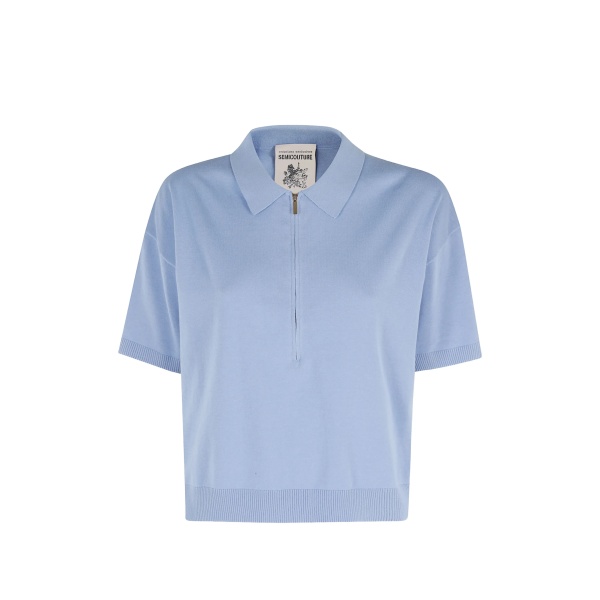 Ambre zipped polo top
