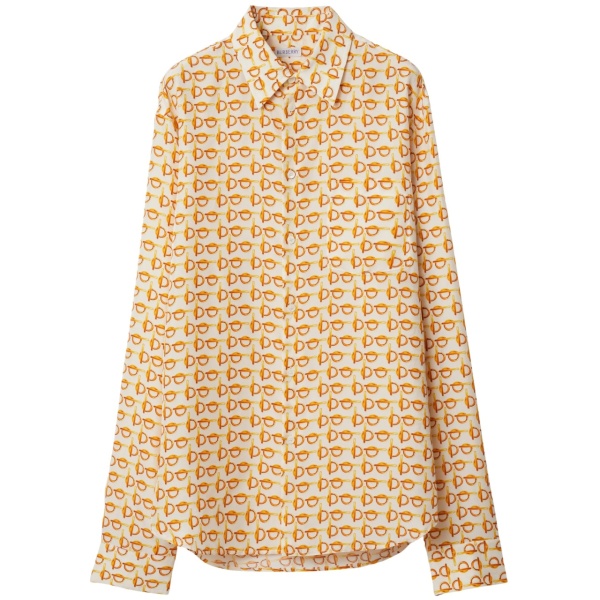 B silk shirt