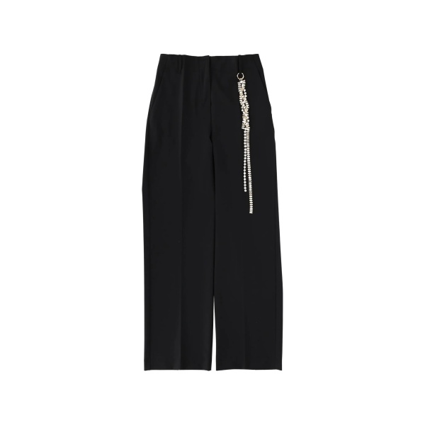 beaded chain trousers