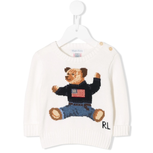bear embroidered jumper