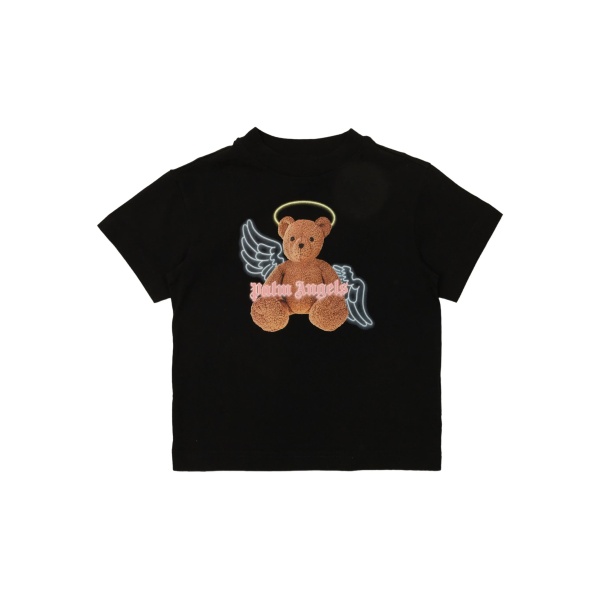 bear-print T-shirt