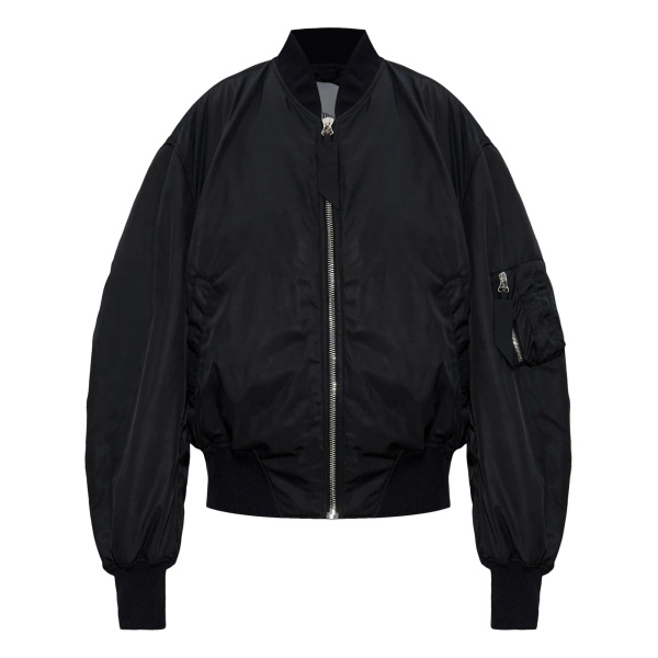 bishop-sleeves bomber jacket