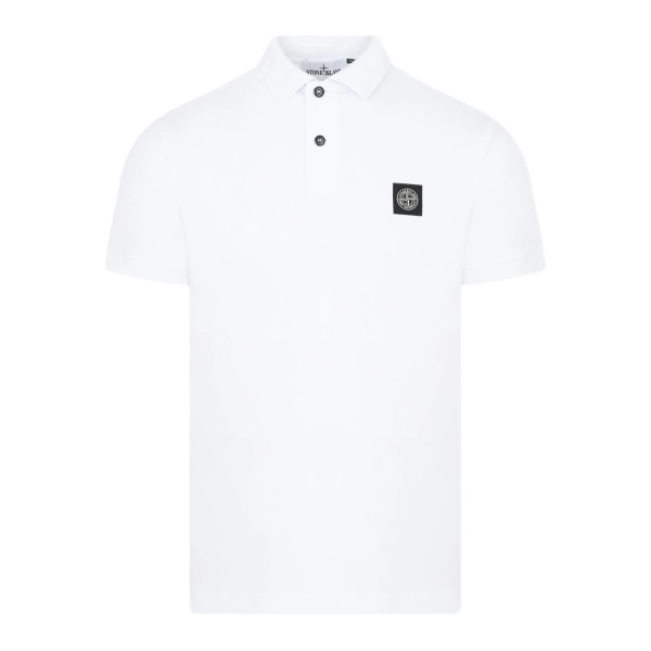 button patch polo shirt