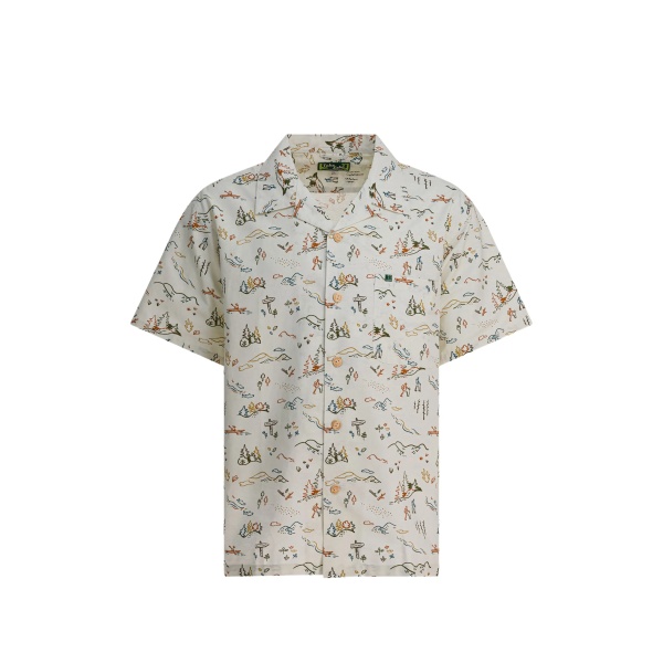 buttoned print shirt