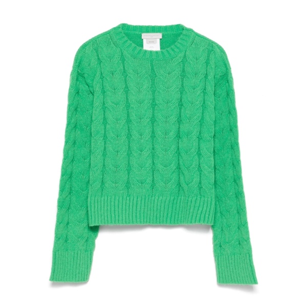 cable-knit sweater