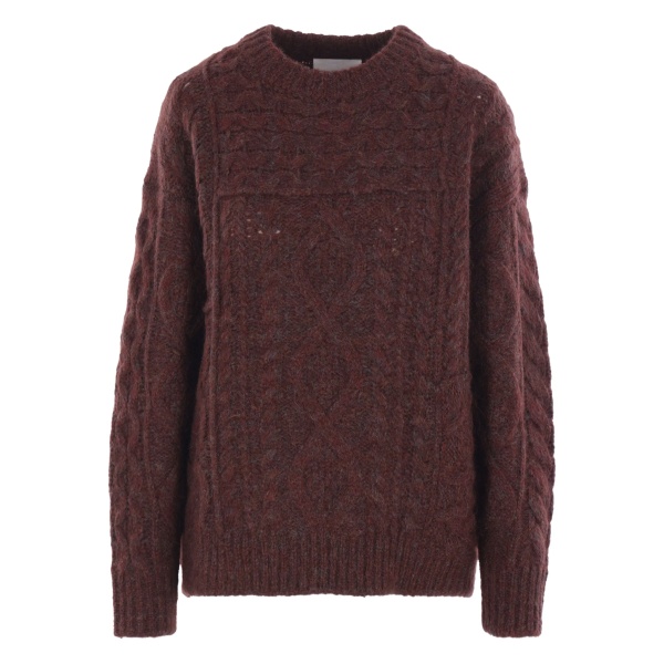 cable-knit wool sweater