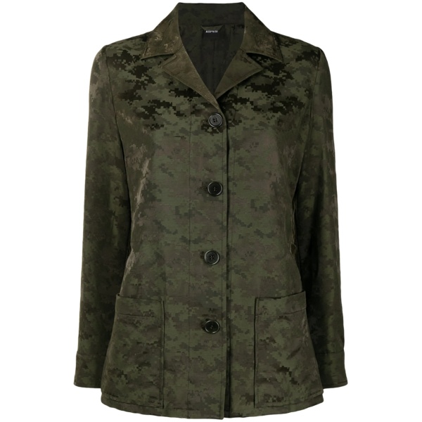 camouflage-print jacket