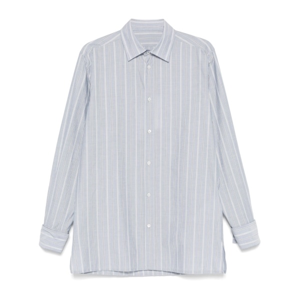 candy-striped shirt