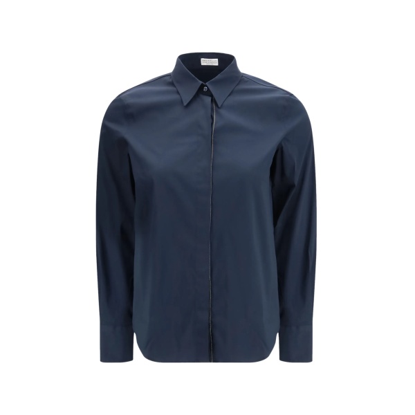 chain-trim shirt