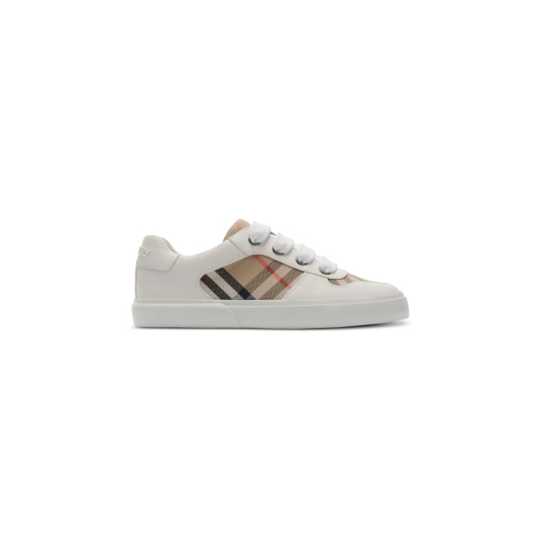 Check cotton sneakers