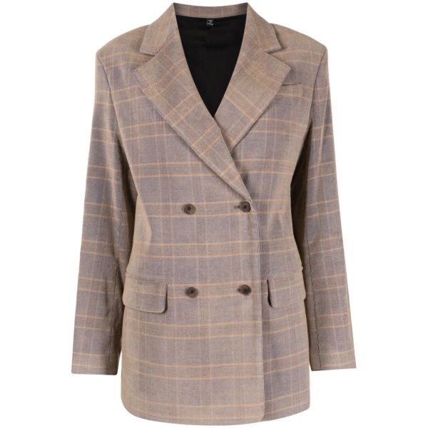 check print blazer