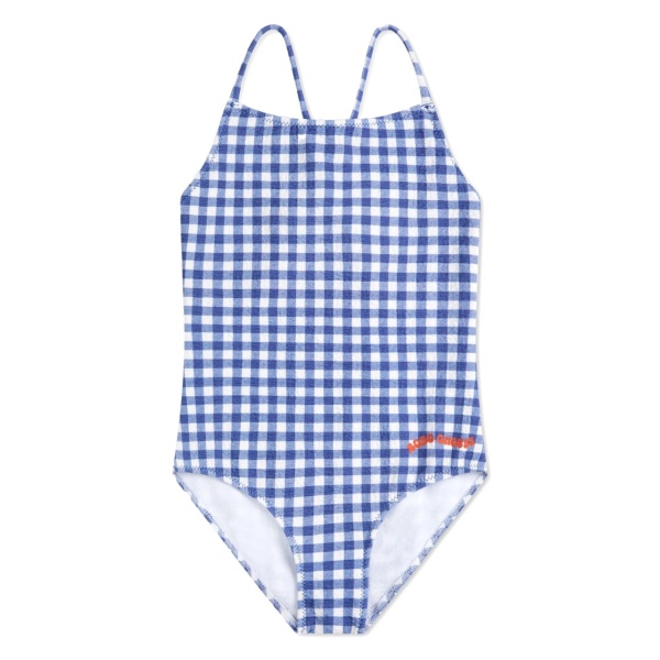 checked swimsuit