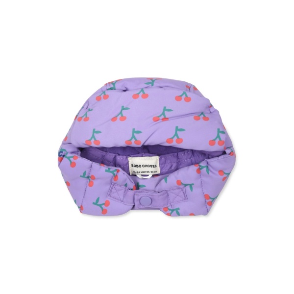 cherry-print hat