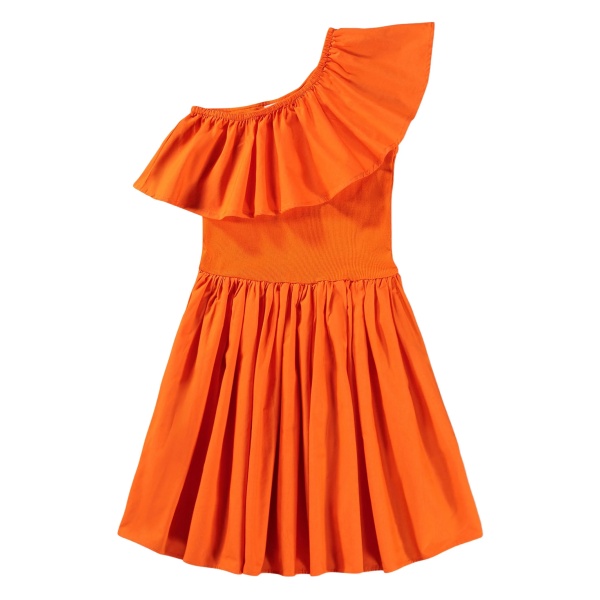 Chloey one-shoulder ruffled dress