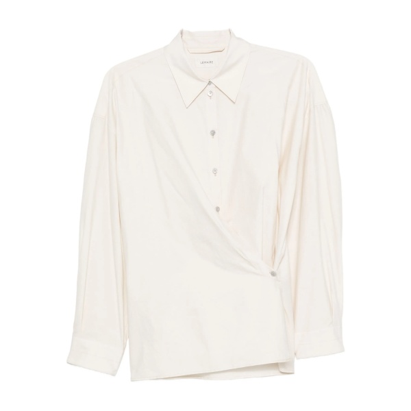 classic-collar twisted shirt