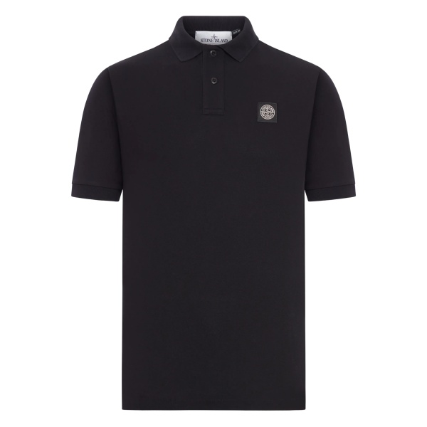 compass logo patch polo shirt