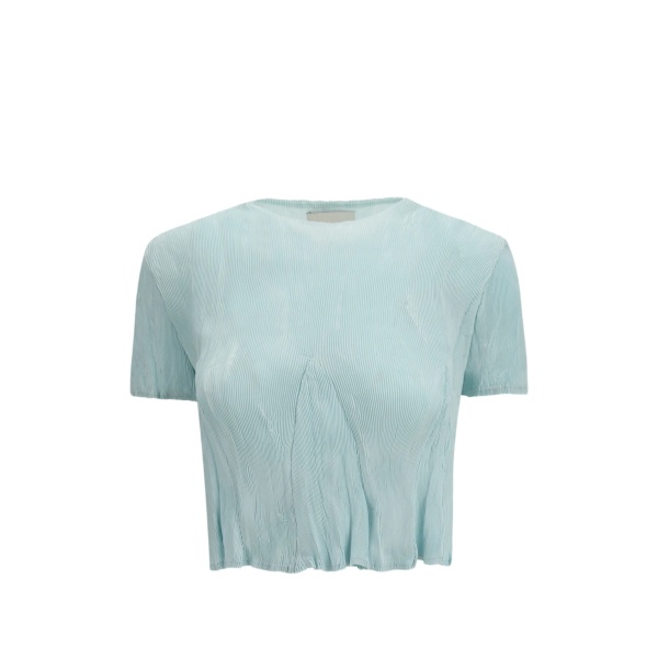 crew-neck crop top