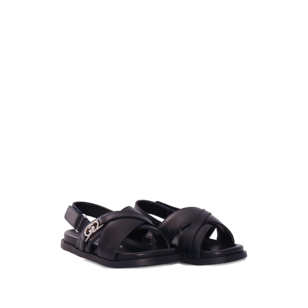 criss cross leather sandal